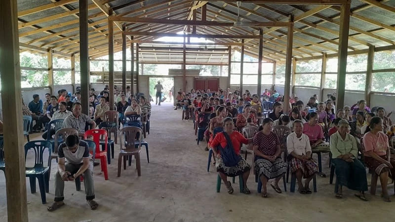 ການຕັ້ງໂຕະໂຄສະນາໃຫ້ຄຳປຶກສາທາງດ້ານກົດໝາຍ